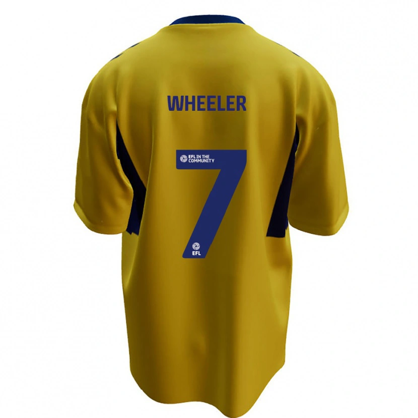 Danxen Herren David Wheeler #7 Gelb Blau Auswärtstrikot Trikot 2025/26 T-Shirt