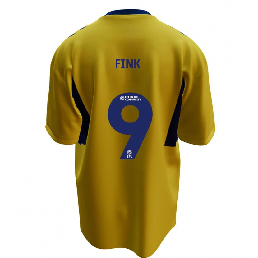 Danxen Herren Bradley Fink #9 Gelb Blau Auswärtstrikot Trikot 2025/26 T-Shirt