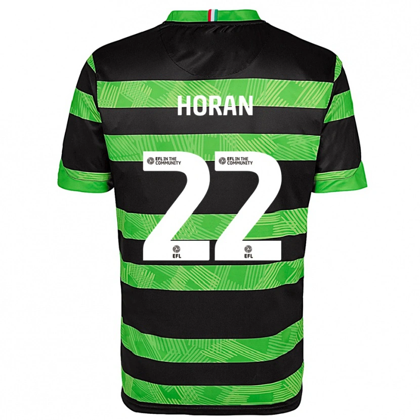 Danxen Herren Riley Horan #22 Schwarz Grün Auswärtstrikot Trikot 2025/26 T-Shirt