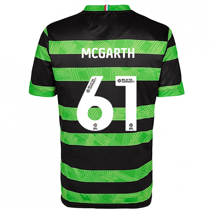 Danxen Herren Ethan Mcgarth #61 Schwarz Grün Auswärtstrikot Trikot 2025/26 T-Shirt