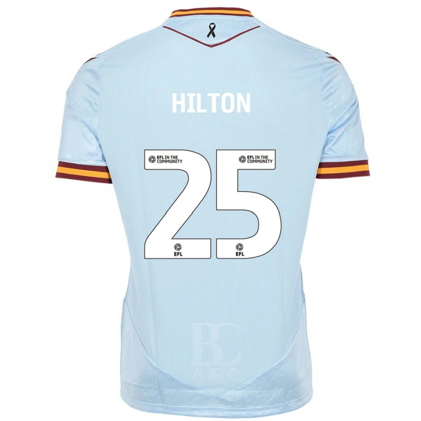 Danxen Herren Joe Hilton #25 Himmelblau Auswärtstrikot Trikot 2025/26 T-Shirt