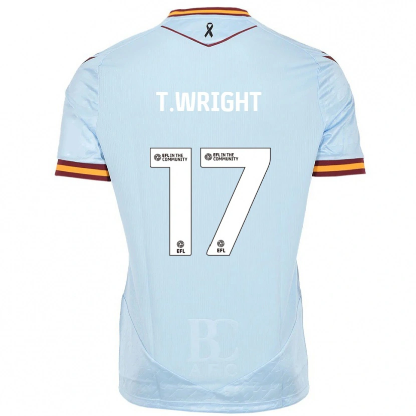 Danxen Herren Tyreik Wright #17 Himmelblau Auswärtstrikot Trikot 2025/26 T-Shirt