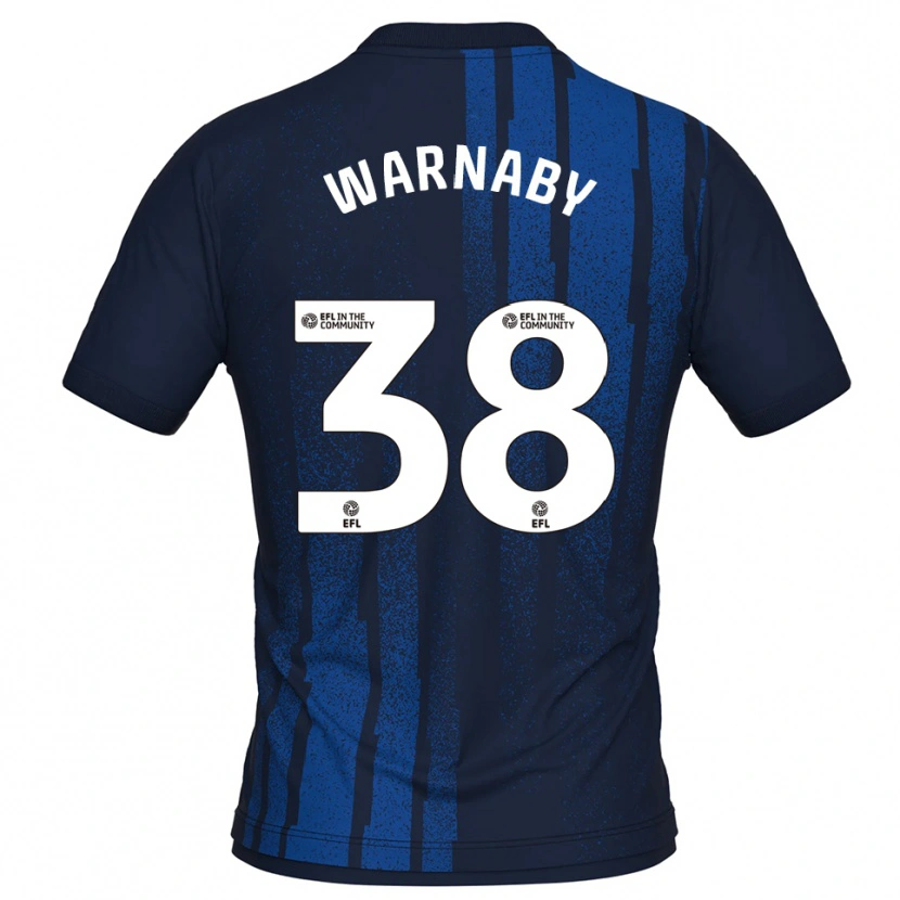 Danxen Herren Lewis Warnaby #38 Marine Weiß Auswärtstrikot Trikot 2025/26 T-Shirt