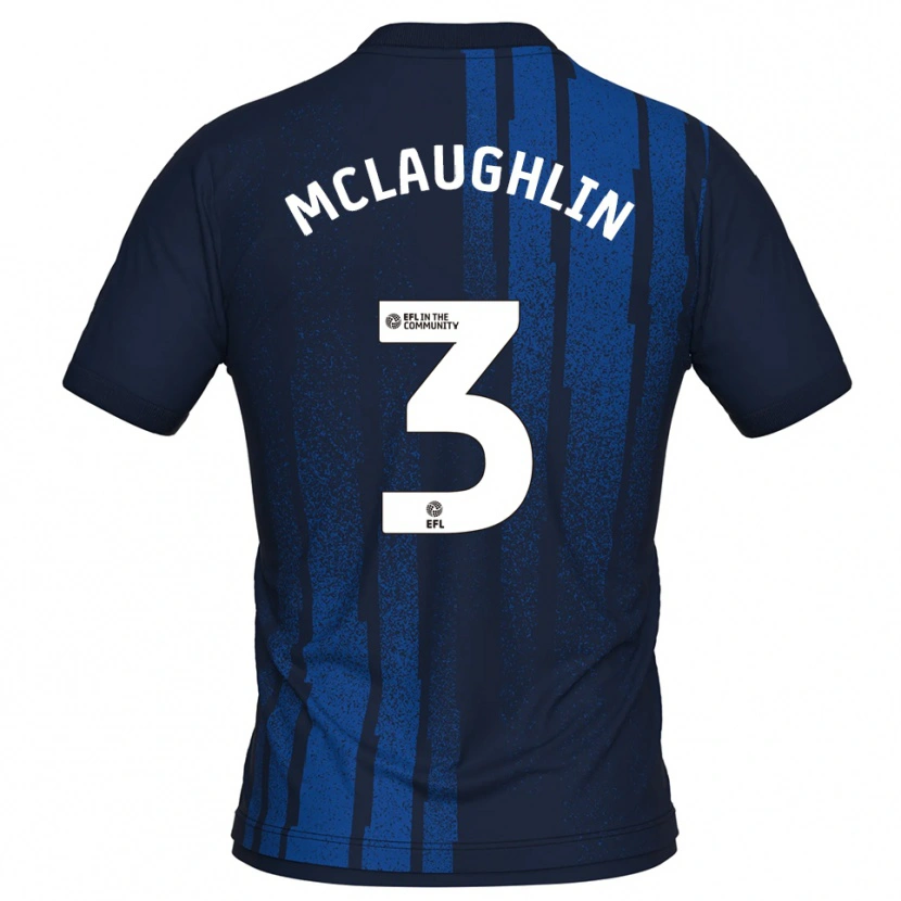 Danxen Herren Stephen Mclaughlin #3 Marine Weiß Auswärtstrikot Trikot 2025/26 T-Shirt