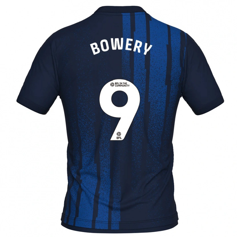 Danxen Herren Jordan Bowery #9 Marine Weiß Auswärtstrikot Trikot 2025/26 T-Shirt