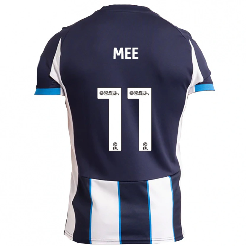 Danxen Herren Ashton Mee #11 Weiß Marine Auswärtstrikot Trikot 2025/26 T-Shirt