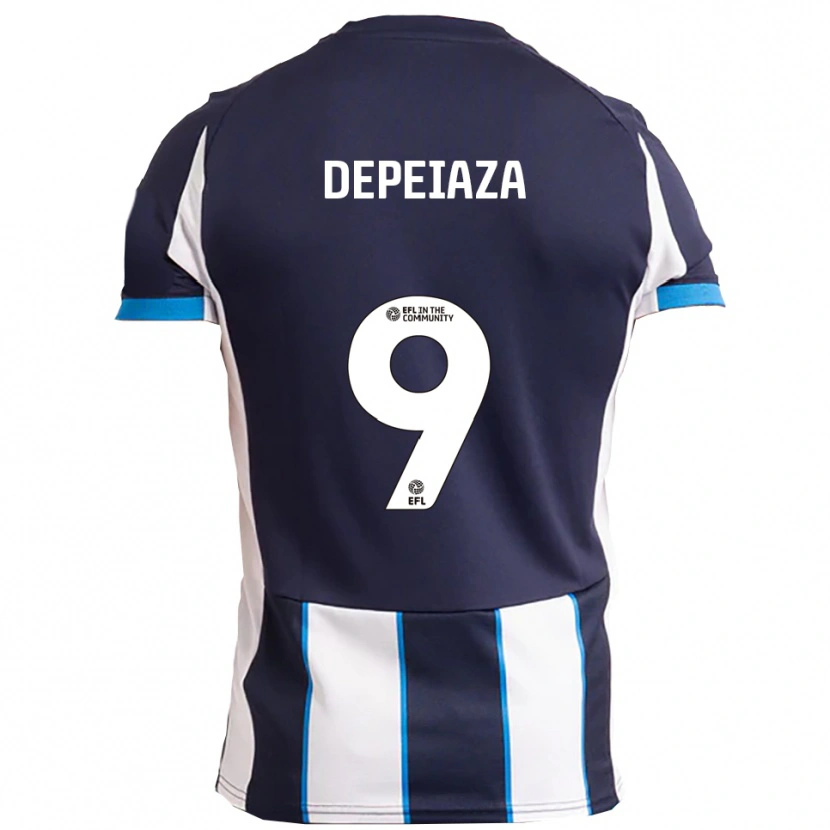Danxen Herren Kylan Depeiaza #9 Weiß Marine Auswärtstrikot Trikot 2025/26 T-Shirt