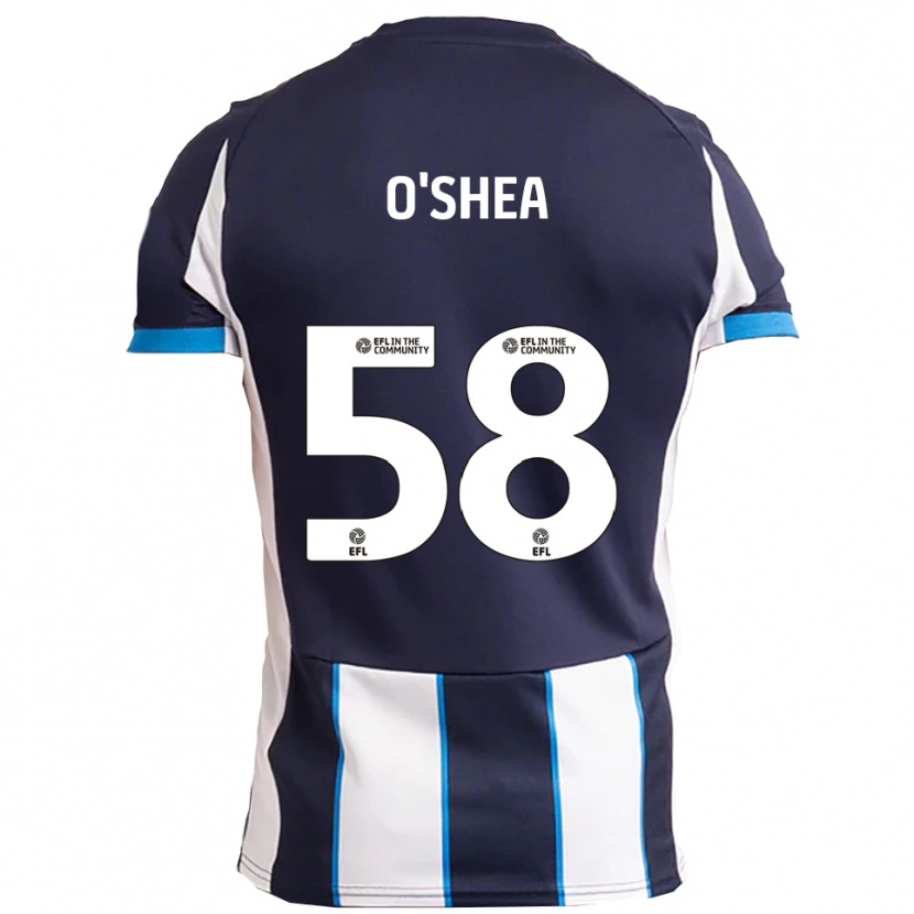 Danxen Herren Cian O'shea #58 Weiß Marine Auswärtstrikot Trikot 2025/26 T-Shirt