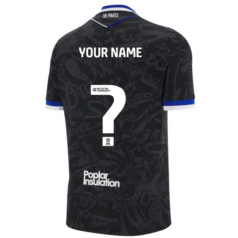 Danxen Herren Ihren Namen #0 Schwarz Weiß Auswärtstrikot Trikot 2025/26 T-Shirt