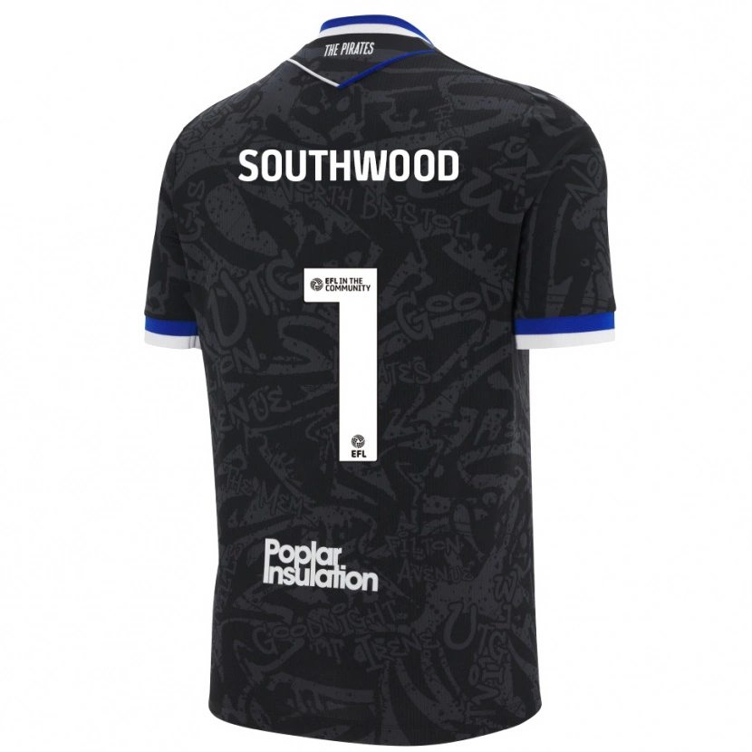 Danxen Herren Luke Southwood #1 Schwarz Weiß Auswärtstrikot Trikot 2025/26 T-Shirt