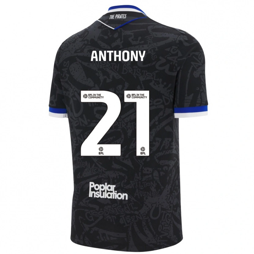 Danxen Herren Micah Anthony #21 Schwarz Weiß Auswärtstrikot Trikot 2025/26 T-Shirt