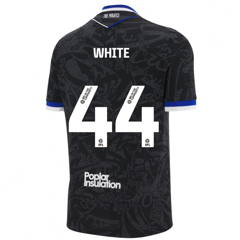Danxen Herren Charlie White #44 Schwarz Weiß Auswärtstrikot Trikot 2025/26 T-Shirt