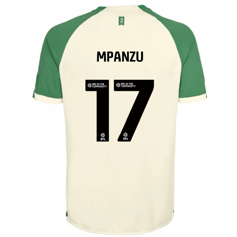 Danxen Herren Pelly Ruddock Mpanzu #17 Cremeweiß Grün Auswärtstrikot Trikot 2025/26 T-Shirt