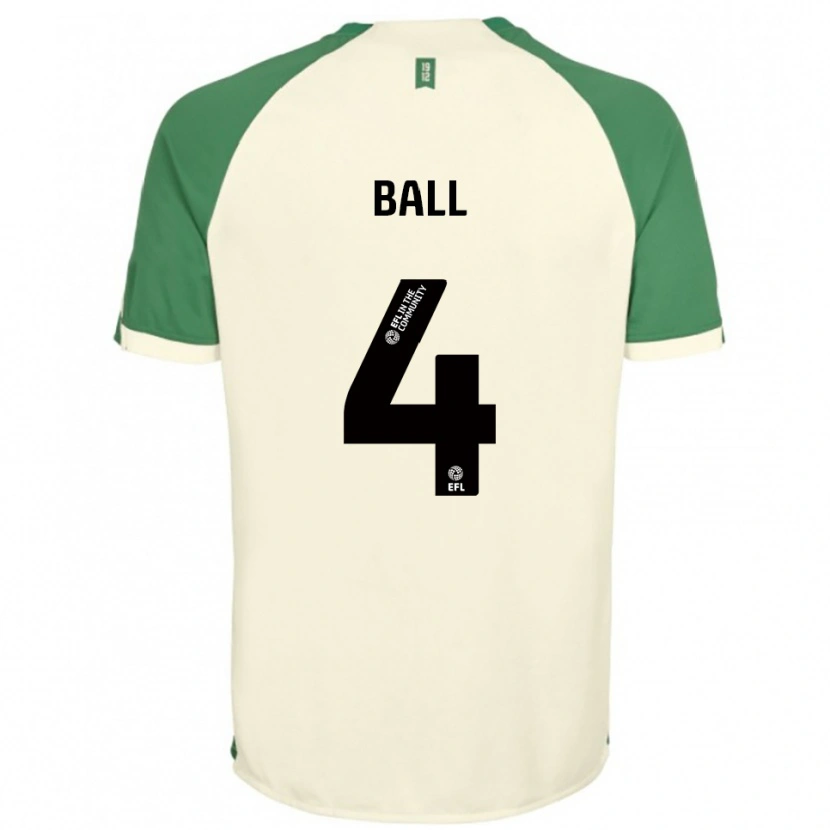 Danxen Herren Dominic Ball #4 Cremeweiß Grün Auswärtstrikot Trikot 2025/26 T-Shirt