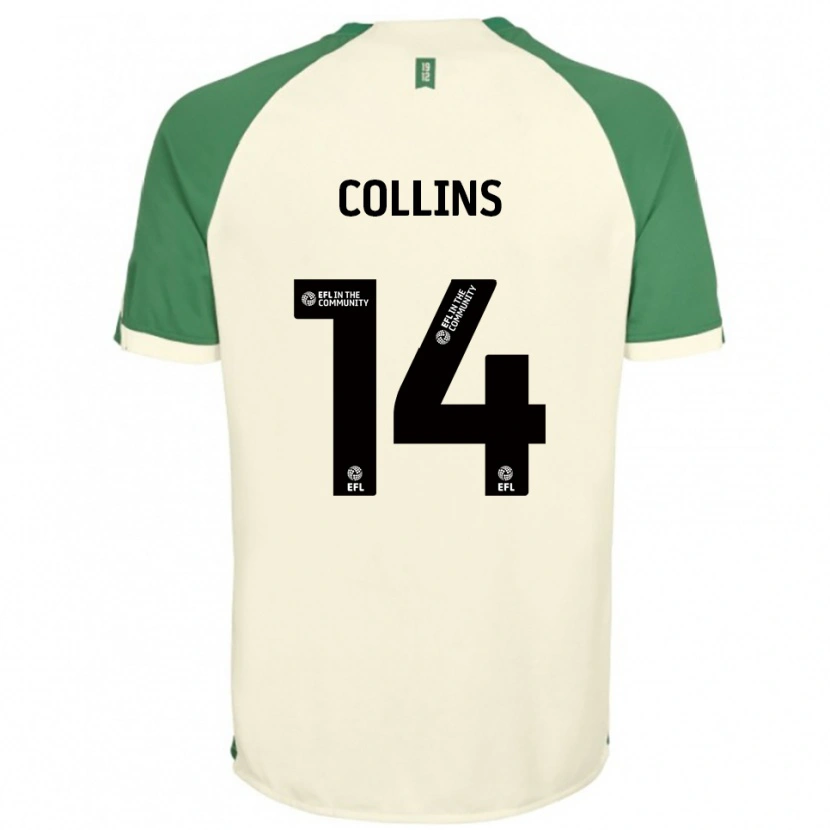 Danxen Herren Natasha Collins #14 Cremeweiß Grün Auswärtstrikot Trikot 2025/26 T-Shirt