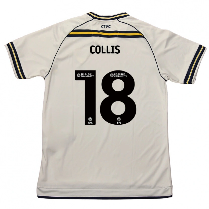 Danxen Herren Maisy Collis #18 Weiß Marine Auswärtstrikot Trikot 2025/26 T-Shirt