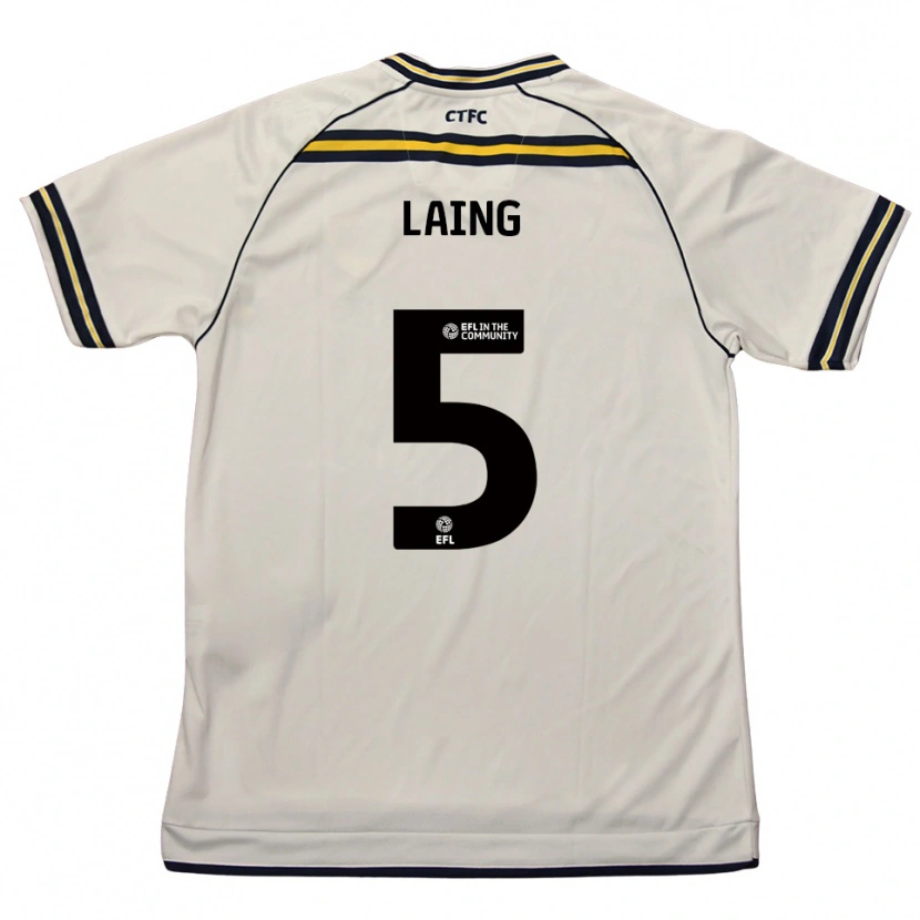 Danxen Herren Levi Laing #5 Weiß Marine Auswärtstrikot Trikot 2025/26 T-Shirt