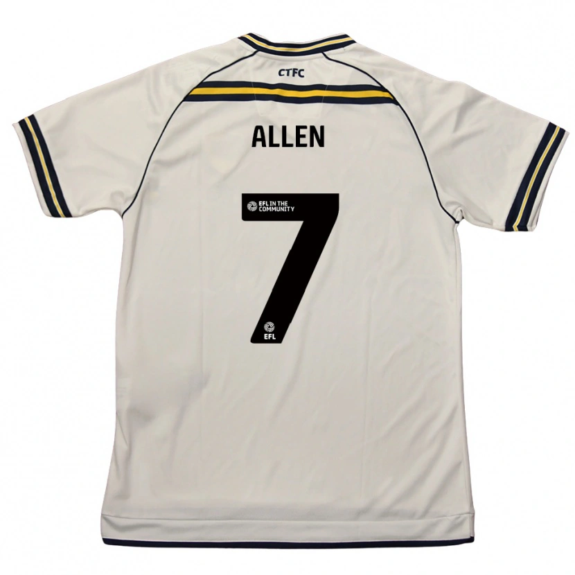 Danxen Herren Emily Allen #7 Weiß Marine Auswärtstrikot Trikot 2025/26 T-Shirt