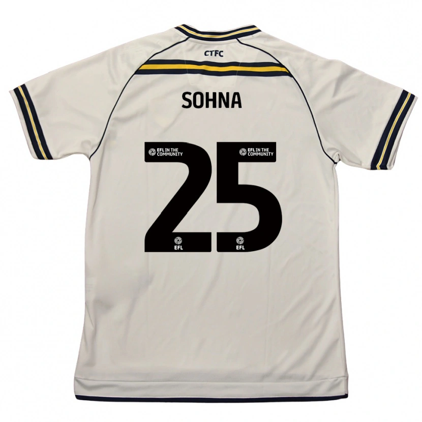 Danxen Herren Harrison Sohna #25 Weiß Marine Auswärtstrikot Trikot 2025/26 T-Shirt