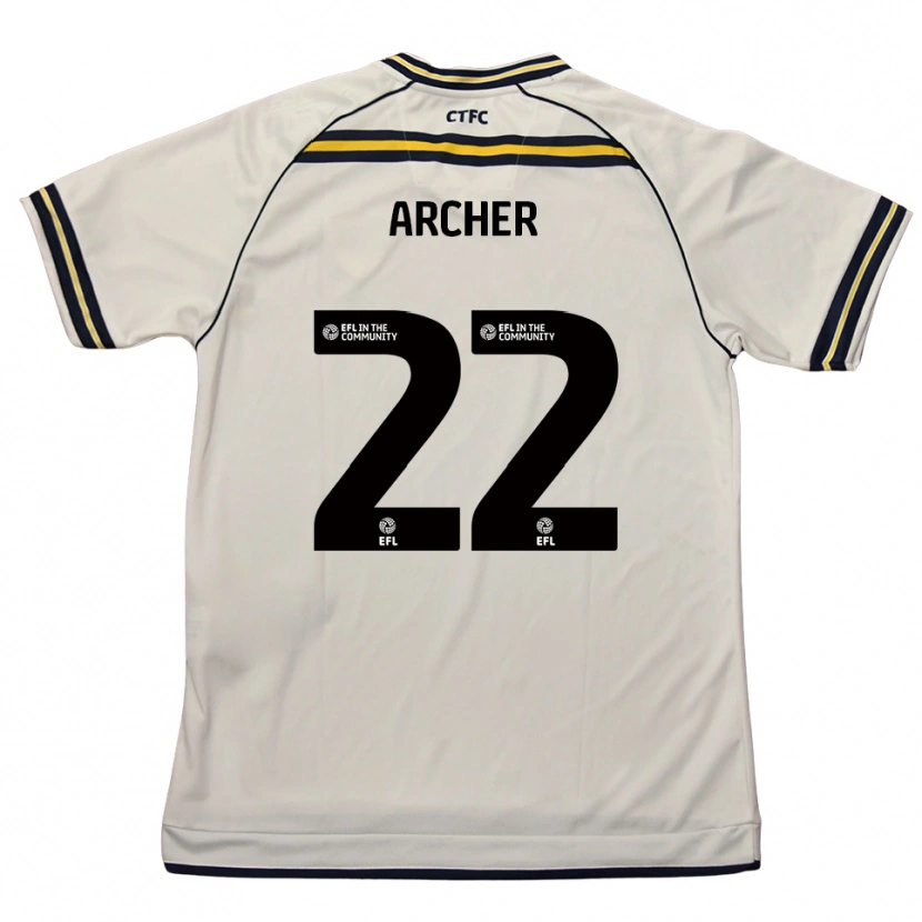 Danxen Herren Ethon Archer #22 Weiß Marine Auswärtstrikot Trikot 2025/26 T-Shirt