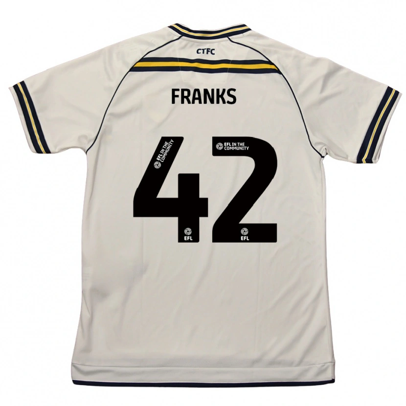 Danxen Herren Jude Franks #42 Weiß Marine Auswärtstrikot Trikot 2025/26 T-Shirt