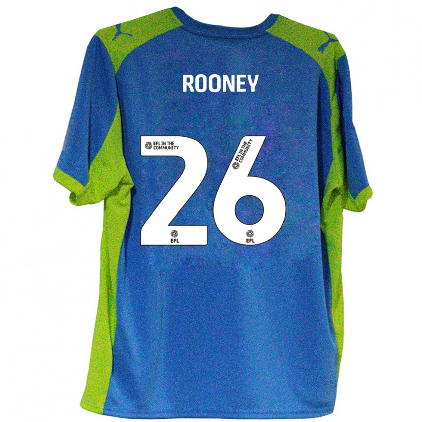 Danxen Herren Shaun Rooney #26 Himmelblau Gelb Auswärtstrikot Trikot 2025/26 T-Shirt