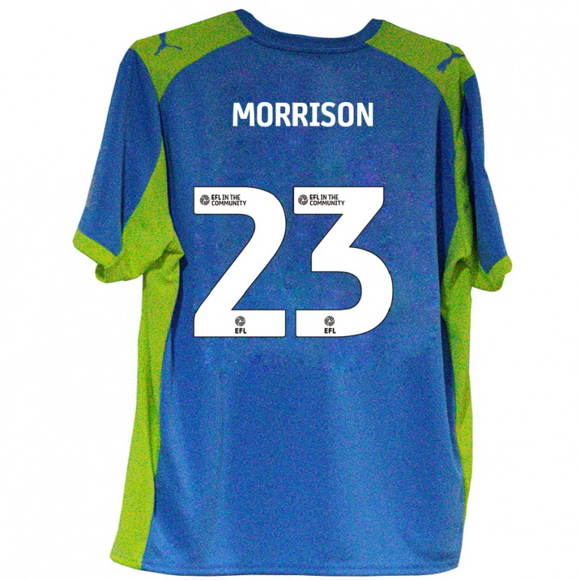 Danxen Herren George Morrison #23 Himmelblau Gelb Auswärtstrikot Trikot 2025/26 T-Shirt