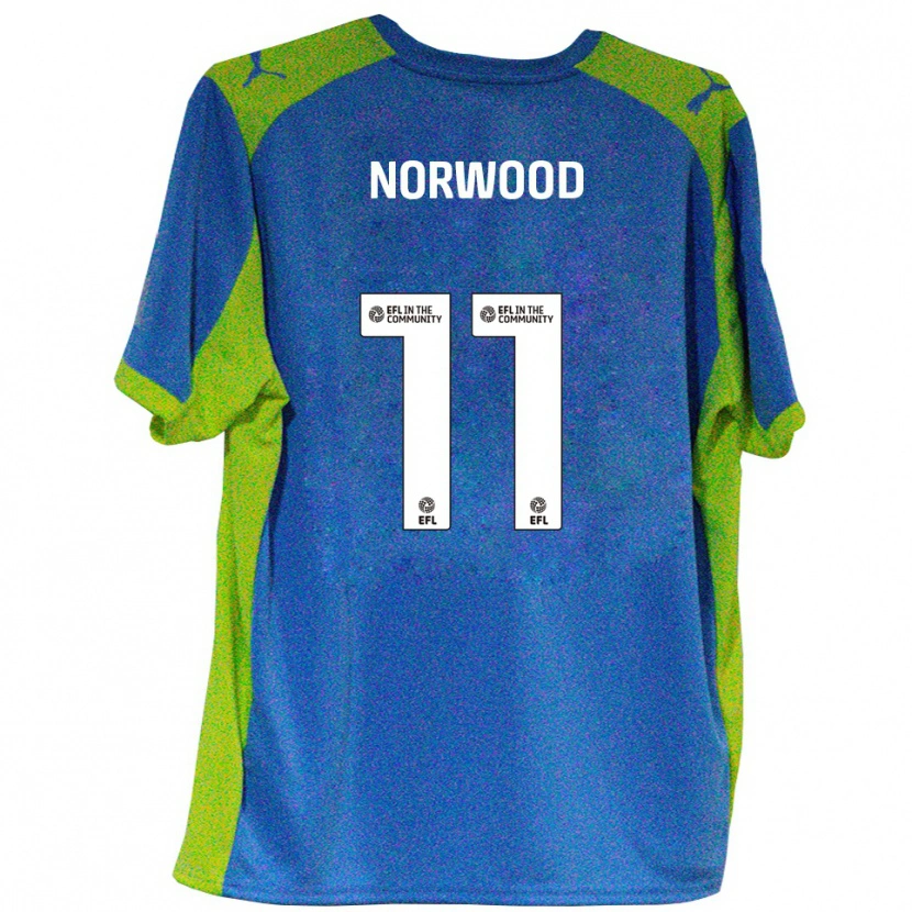 Danxen Herren James Norwood #11 Himmelblau Gelb Auswärtstrikot Trikot 2025/26 T-Shirt