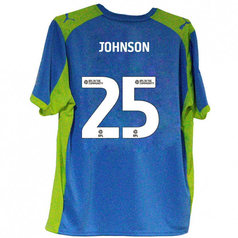 Danxen Herren Will Johnson #25 Himmelblau Gelb Auswärtstrikot Trikot 2025/26 T-Shirt