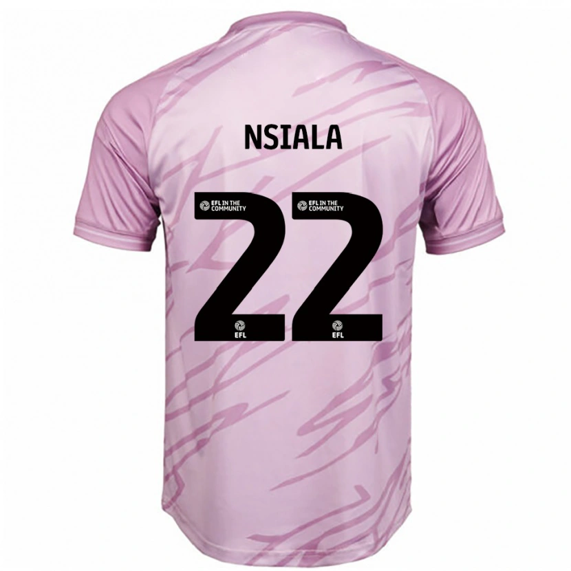 Danxen Herren Toto Nsiala #22 Pink Schwarz Auswärtstrikot Trikot 2025/26 T-Shirt
