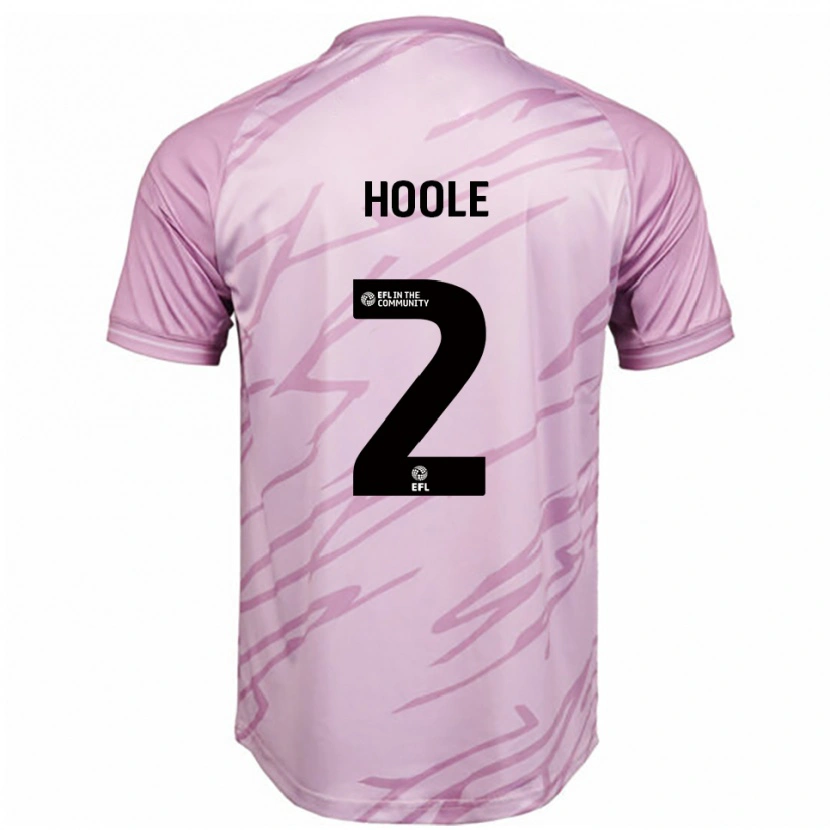 Danxen Herren Luca Hoole #2 Pink Schwarz Auswärtstrikot Trikot 2025/26 T-Shirt