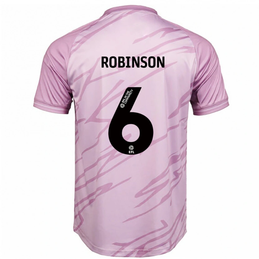 Danxen Herren Alicia Robinson #6 Pink Schwarz Auswärtstrikot Trikot 2025/26 T-Shirt