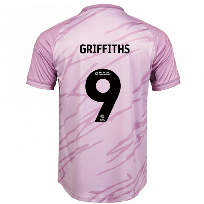 Danxen Herren Zoe Griffiths #9 Pink Schwarz Auswärtstrikot Trikot 2025/26 T-Shirt