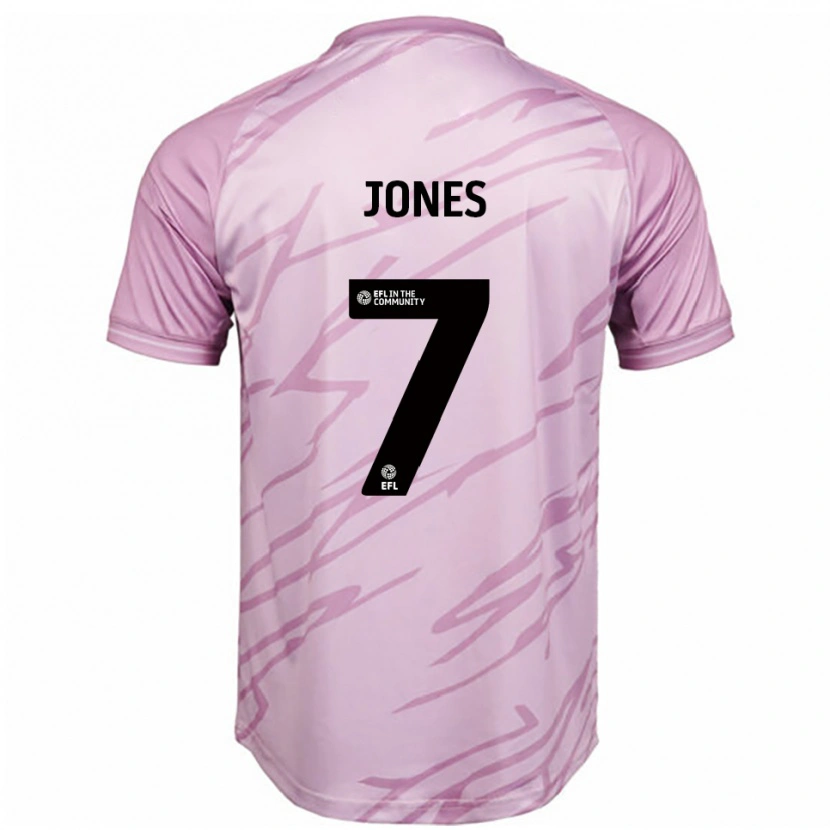 Danxen Herren Maddie Jones #7 Pink Schwarz Auswärtstrikot Trikot 2025/26 T-Shirt