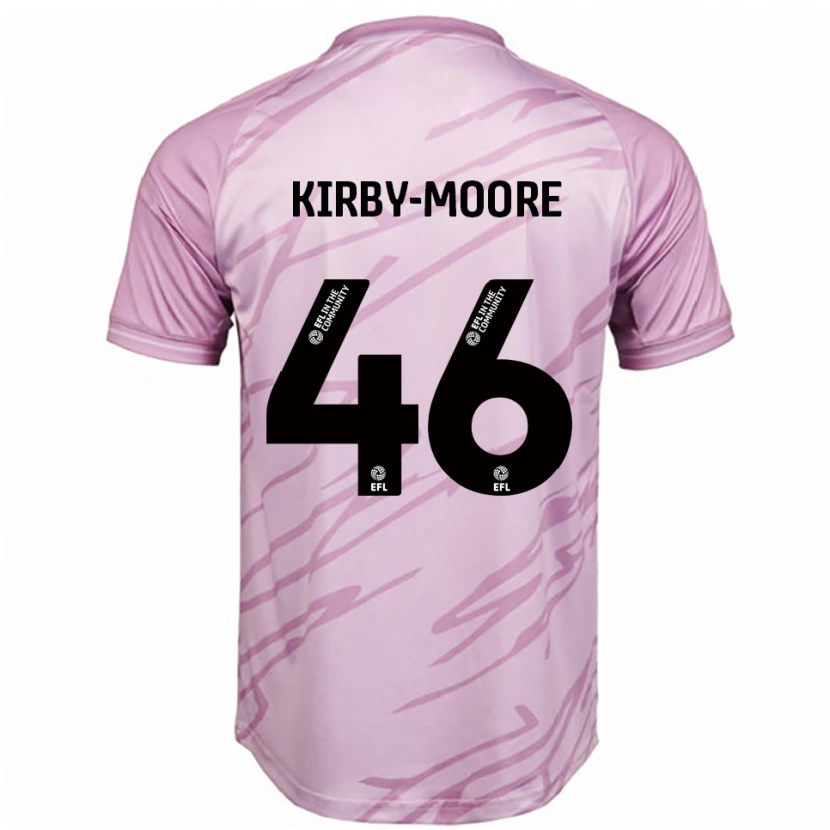 Danxen Herren Harvey Kirby-Moore #46 Pink Schwarz Auswärtstrikot Trikot 2025/26 T-Shirt