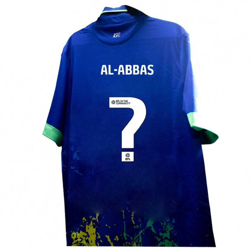 Danxen Herren Yasin Al-Abbas #0 Blau Gelb Auswärtstrikot Trikot 2025/26 T-Shirt