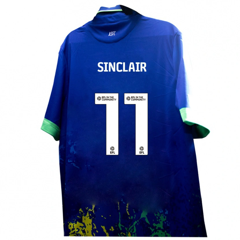 Danxen Herren Isaac Sinclair #11 Blau Gelb Auswärtstrikot Trikot 2025/26 T-Shirt