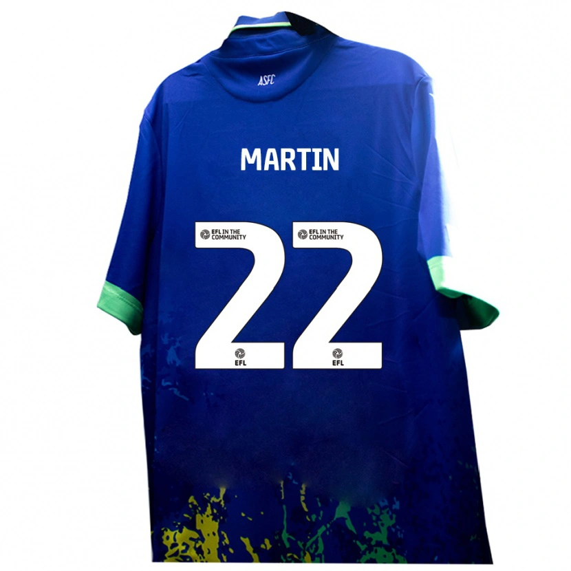 Danxen Herren Dan Martin #22 Blau Gelb Auswärtstrikot Trikot 2025/26 T-Shirt