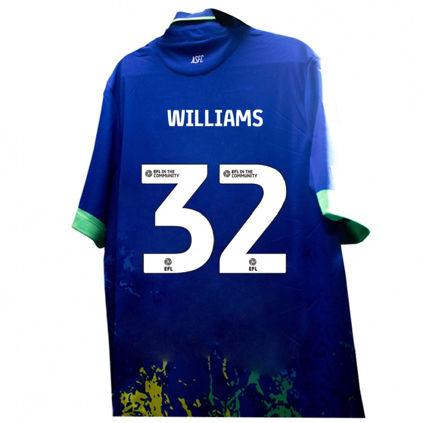 Danxen Herren Lennox Williams #32 Blau Gelb Auswärtstrikot Trikot 2025/26 T-Shirt