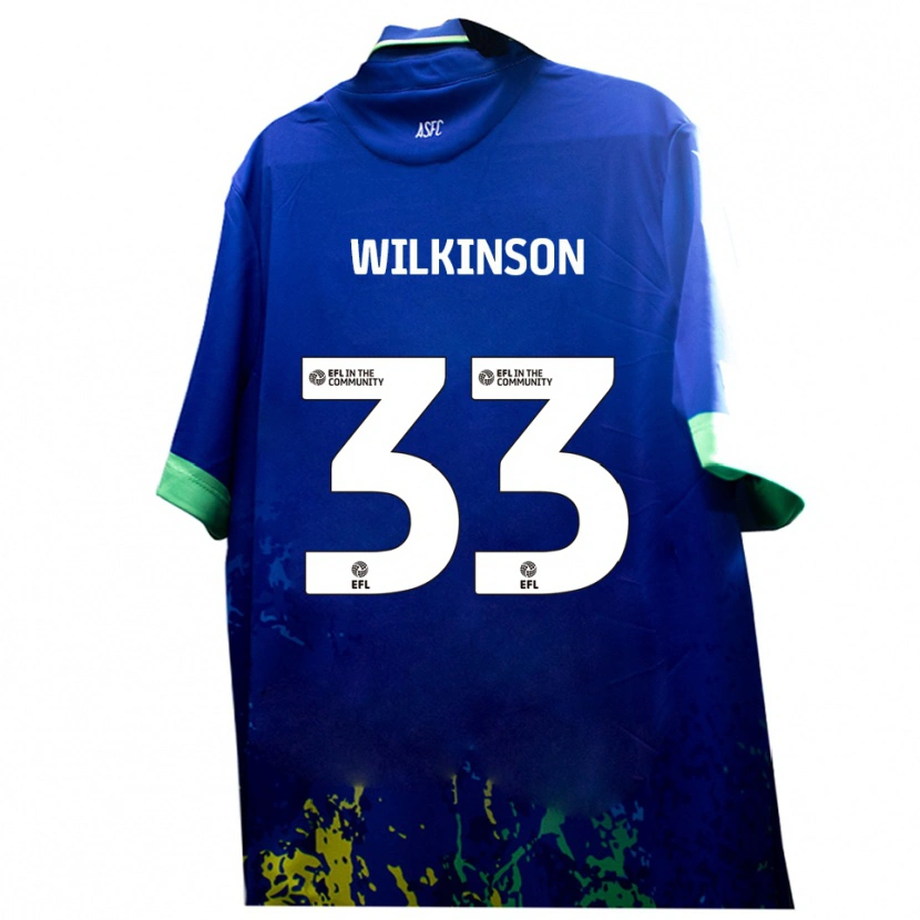 Danxen Herren Finlay Wilkinson #33 Blau Gelb Auswärtstrikot Trikot 2025/26 T-Shirt