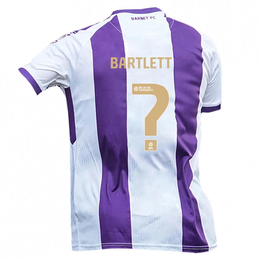 Danxen Herren Olivia Bartlett #0 Weiß Lila Auswärtstrikot Trikot 2025/26 T-Shirt