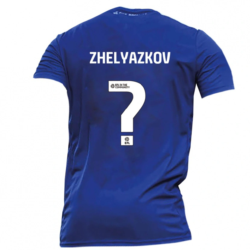 Danxen Herren Zhechko Zhelyazkov #0 Blau Weiß Auswärtstrikot Trikot 2025/26 T-Shirt