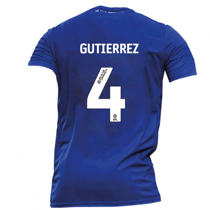 Danxen Herren William Gutierrez #4 Blau Weiß Auswärtstrikot Trikot 2025/26 T-Shirt