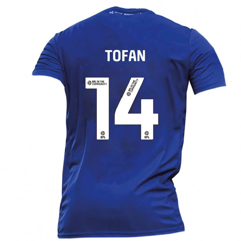 Danxen Herren Rob Tofan #14 Blau Weiß Auswärtstrikot Trikot 2025/26 T-Shirt
