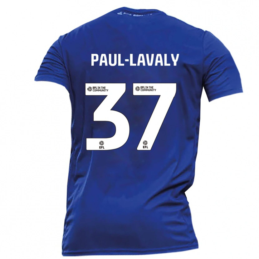 Danxen Herren Nathan Paul-Lavaly #37 Blau Weiß Auswärtstrikot Trikot 2025/26 T-Shirt