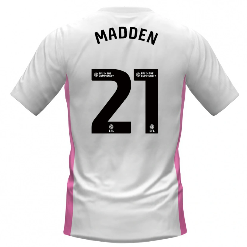 Danxen Herren Paddy Madden #21 Weiß Rot Auswärtstrikot Trikot 2025/26 T-Shirt