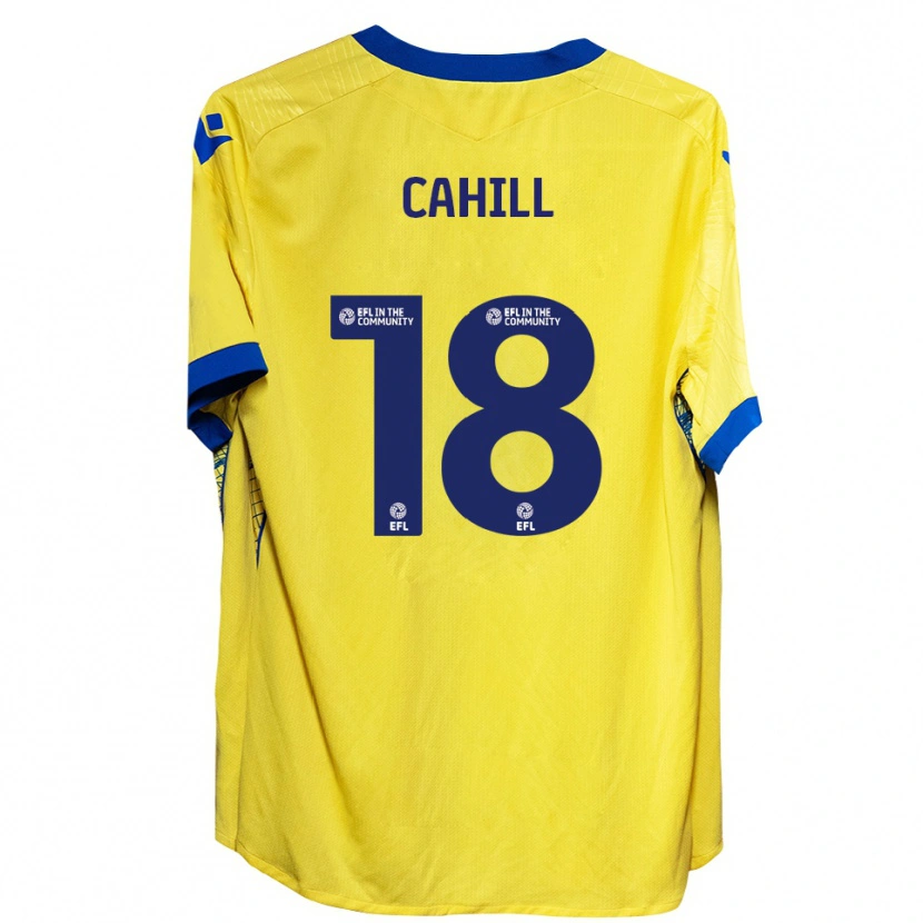 Danxen Herren Ella Cahill #18 Gelb Blau Auswärtstrikot Trikot 2025/26 T-Shirt