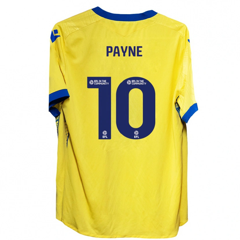 Danxen Herren Jack Payne #10 Gelb Blau Auswärtstrikot Trikot 2025/26 T-Shirt