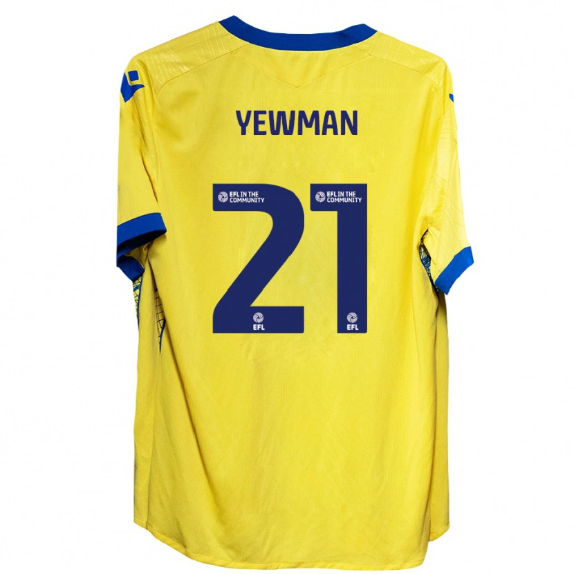 Danxen Herren Lucy Yewman #21 Gelb Blau Auswärtstrikot Trikot 2025/26 T-Shirt