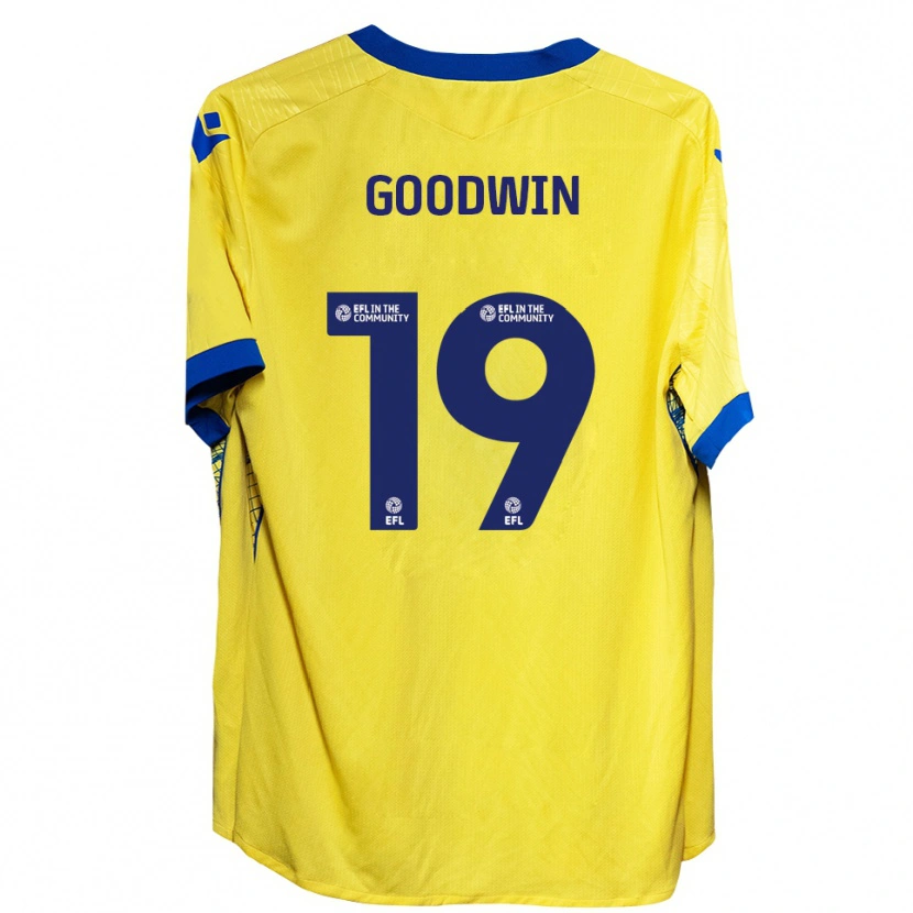 Danxen Herren Will Goodwin #19 Gelb Blau Auswärtstrikot Trikot 2025/26 T-Shirt